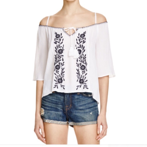 Band of Gypsies Tops - Band of Gypsies Cold Shoulder Embroidered Top SOLD